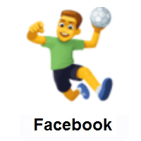 Man Playing Handball on Facebook