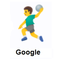 Man Playing Handball on Google Android