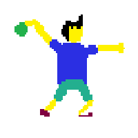 Man Playing Handball