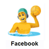 Man Playing Water Polo on Facebook