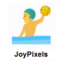 Man Playing Water Polo on JoyPixels