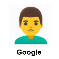 Man Pouting on Google Android