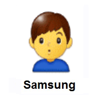 Man Pouting on Samsung