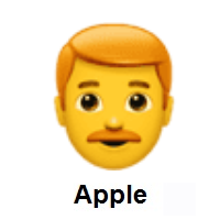 Man: Red Hair on Apple iOS