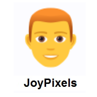 Man: Red Hair on JoyPixels