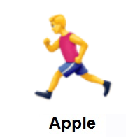 Man Running on Apple iOS
