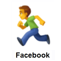 Man Running on Facebook