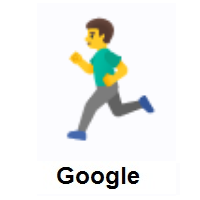 Man Running on Google Android