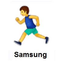 Man Running on Samsung