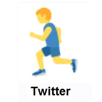 Man Running on Twitter Twemoji