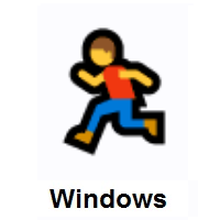 Man Running on Microsoft Windows