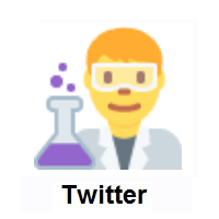 Man Scientist on Twitter Twemoji