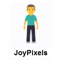 Man Standing on JoyPixels