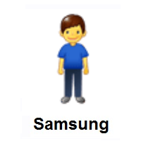 Man Standing on Samsung