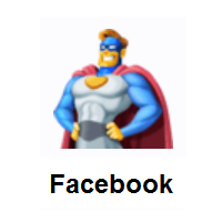 Man Superhero on Facebook