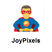 Man Superhero on JoyPixels