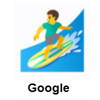 Man Surfing on Google Android
