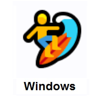 Man Surfing on Microsoft Windows