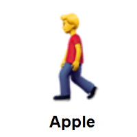 Man Walking on Apple iOS