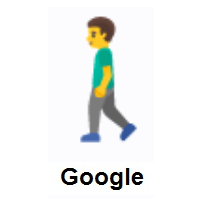 Man Walking on Google Android