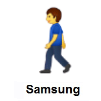 Man Walking on Samsung