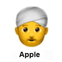 Man Wearing Turban on Apple iOS