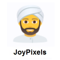 Man Wearing Turban on JoyPixels