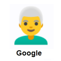 Man: White Hair on Google Android