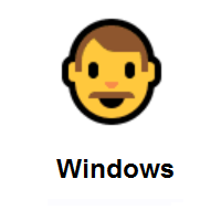 Man on Microsoft Windows