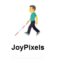 Man With Probing Cane on JoyPixels