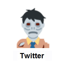 Man Zombie on Twitter Twemoji