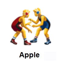 Men Wrestling on Apple iOS