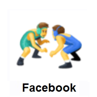 Men Wrestling on Facebook