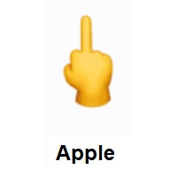 Middle Finger on Apple iOS