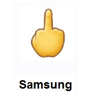 Middle Finger on Samsung