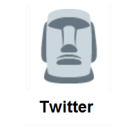 Moai on Twitter Twemoji