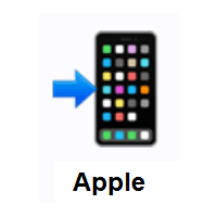 Mobile Phone With Arrow on Apple iOS