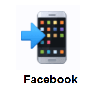 Mobile Phone With Arrow on Facebook
