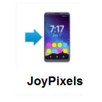 Mobile Phone With Arrow on JoyPixels