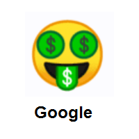 Money-Mouth Face on Google Android