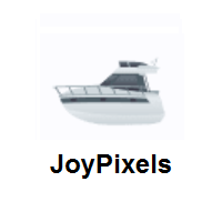 Motor Boat on JoyPixels