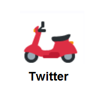 Motor Scooter on Twitter Twemoji