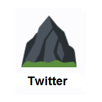 Mountain on Twitter Twemoji