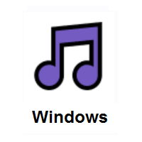 Musical Note on Microsoft Windows