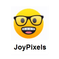 Nerd Face on JoyPixels