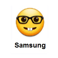 Nerd Face on Samsung