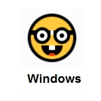 Nerd Face on Microsoft Windows