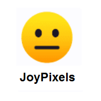 Neutral Face on JoyPixels