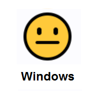 Neutral Face on Microsoft Windows