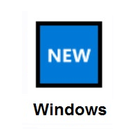 NEW Button on Microsoft Windows